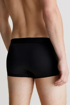 Bad/beach heren zwemslip mid zwart
