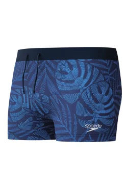 Bad/beach heren zwemslip mid blauw