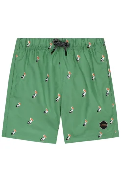 Bad/beach jongens zwemshort groen