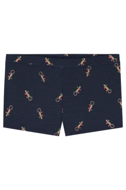 Bad/beach jongens zwemslip lng blauw