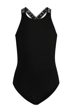 Bad/beach meisjes badpak mode zwart