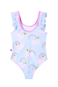 Bad/beach meisjes badpak mode blauw