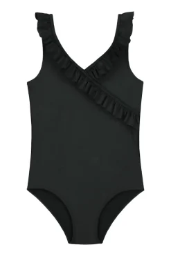 Bad/beach meisjes badpak mode zwart