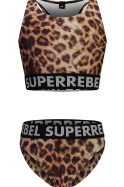 Bad/beach meisjes bikini bruin