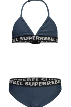 Bad/beach meisjes bikini blauw