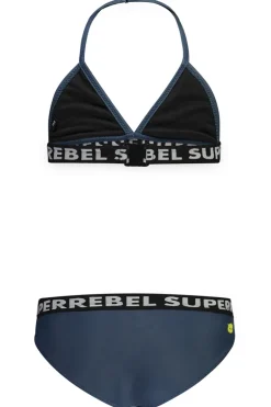 Bad/beach meisjes bikini blauw