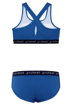 Bad/beach meisjes bikini blauw