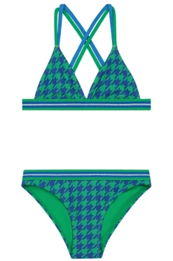 Bad/beach meisjes bikini blauw