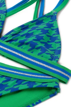 Bad/beach meisjes bikini blauw