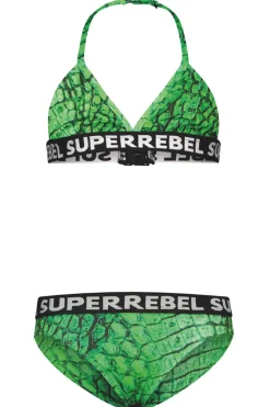 Bad/beach meisjes bikini groen
