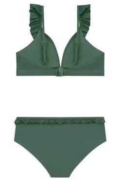 Bad/beach meisjes bikini groen