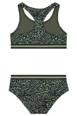 Bad/beach meisjes bikini groen