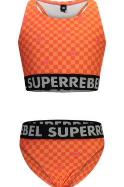 Bad/beach meisjes bikini oranje