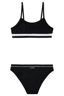 Bad/beach meisjes bikini zwart