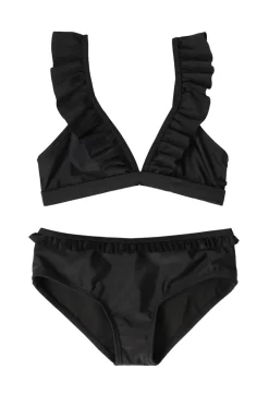 Bad/beach meisjes bikini zwart
