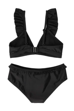 Bad/beach meisjes bikini zwart