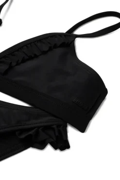 Bad/beach meisjes bikini zwart