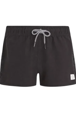 Bad/beach meisjes short zwart
