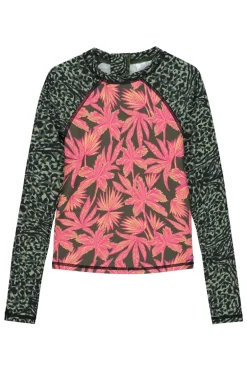 Bad/beach meisjes top groen