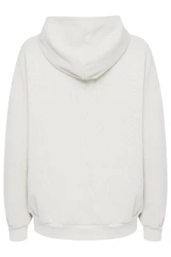 Casual dames hoodie ecru