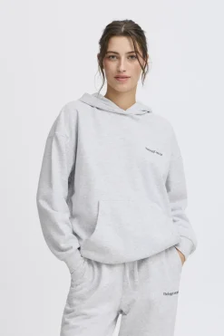 Casual dames hoodie grijs