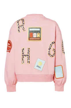 Casual dames sweater rose