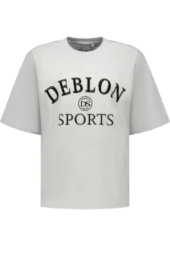 Casual dames t-shirt km grijs