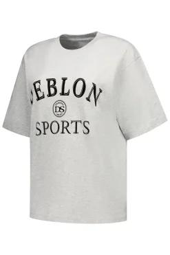 Casual dames t-shirt km grijs
