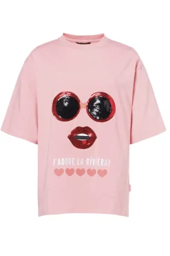 Casual dames t-shirt km rose