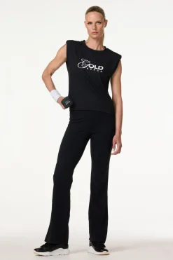 Casual dames t-shirt km zwart