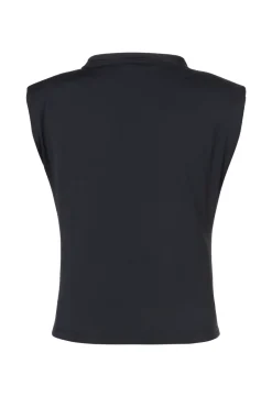 Casual dames t-shirt km zwart