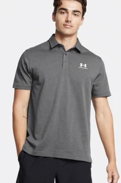 Casual heren polo km grijs