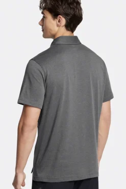 Casual heren polo km grijs