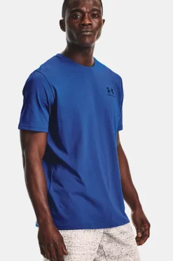 Casual heren t-shirt km blauw