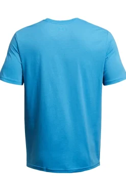 Casual heren t-shirt km blauw
