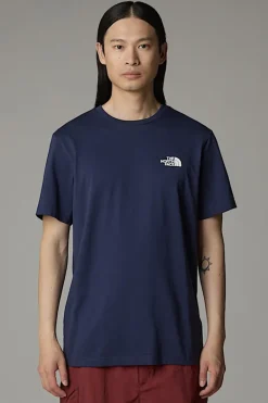 Casual heren t-shirt km blauw