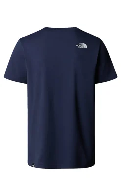 Casual heren t-shirt km blauw