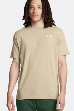 Casual heren t-shirt km bruin