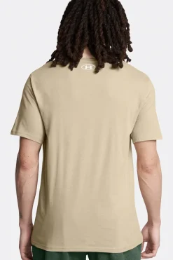 Casual heren t-shirt km bruin