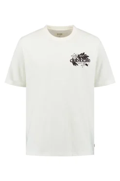 Casual heren t-shirt km wit