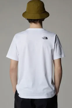 Casual heren t-shirt km wit