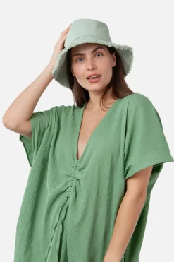 Casual hoed groen