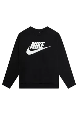 Casual meisjes fleece sweater zwart