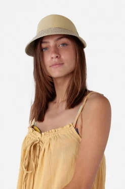 Casual zonneklep bruin
