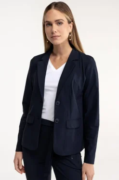 Dames blazer blauw