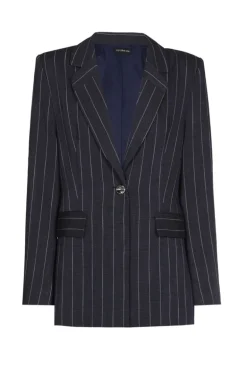 Dames blazer blauw