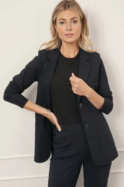 Dames blazer blauw