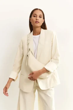 Dames blazer bruin
