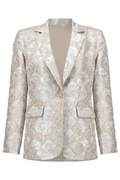 Dames blazer bruin