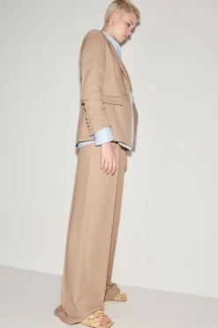 Dames blazer bruin